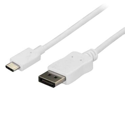 StarTech.com 1,8m USB-C auf DisplayPort Kabel - 4K 60Hz - Weiß