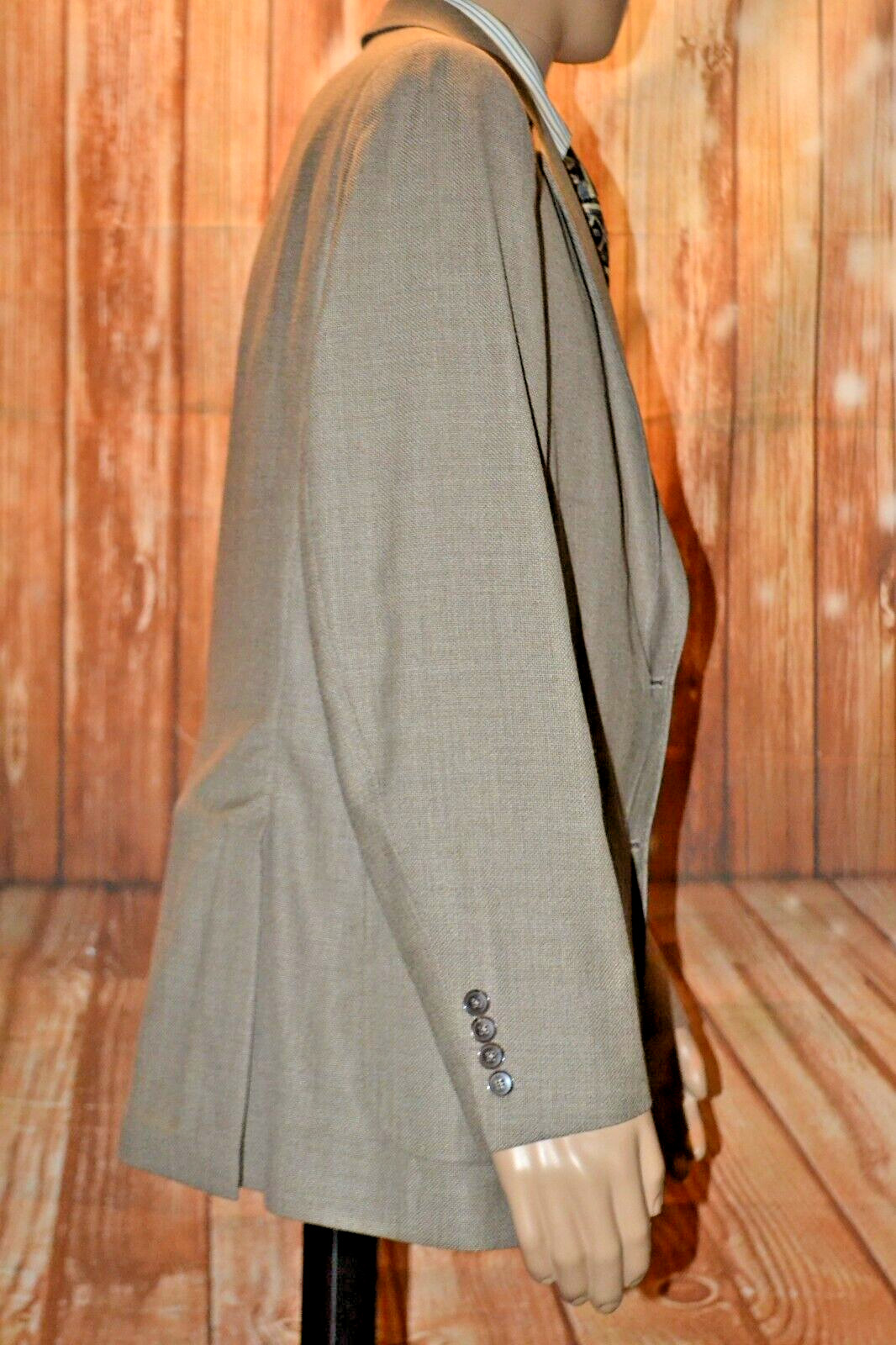 Peter Millar Men Beige Wool Partial Lining 2 Fron… - image 7