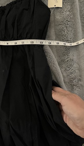 Universal Thread Flutter Cap Sleeve Tiered Maxi Black Size XS - 第 8/8 張圖片