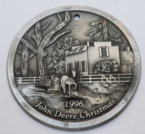 John Deere’s Home 1996 Brass Christmas Ornament Ltd Ed Spec Cast