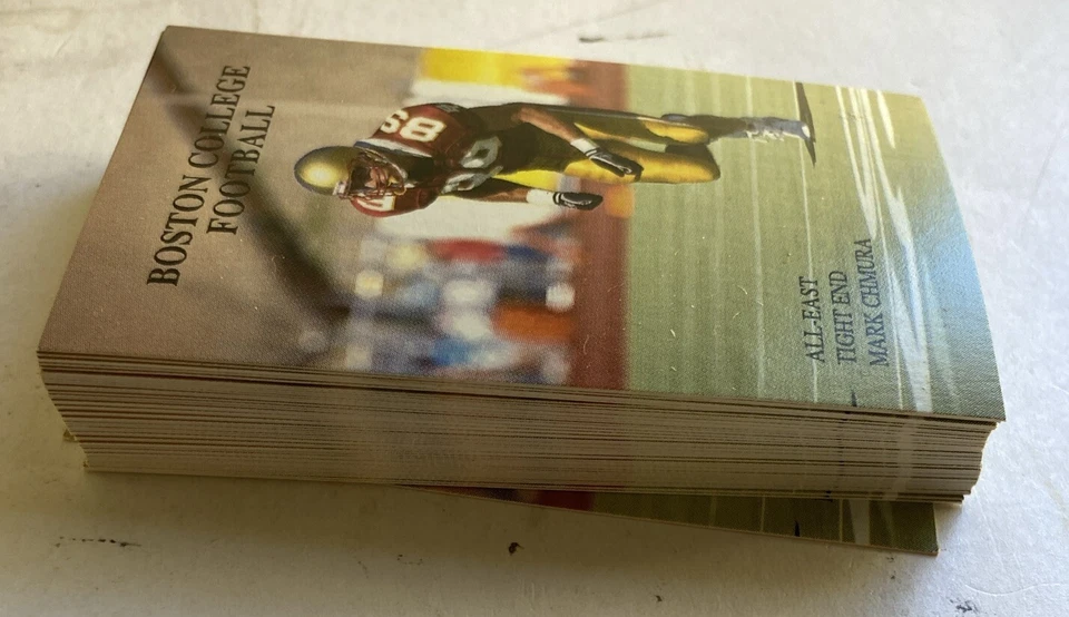 Boston College 1991 Football Pocket Schedule Card - Ticket Office Lot Of 49 - Image 2 of 4
