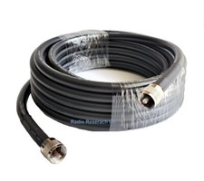 50' ft RG213 RF Coaxial Cable Assembly Jumper Double Shield PL259 Connectors