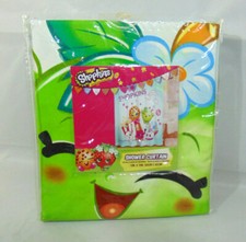 SHOPKINS Microfiber Shower Curtain 72x72" NIP