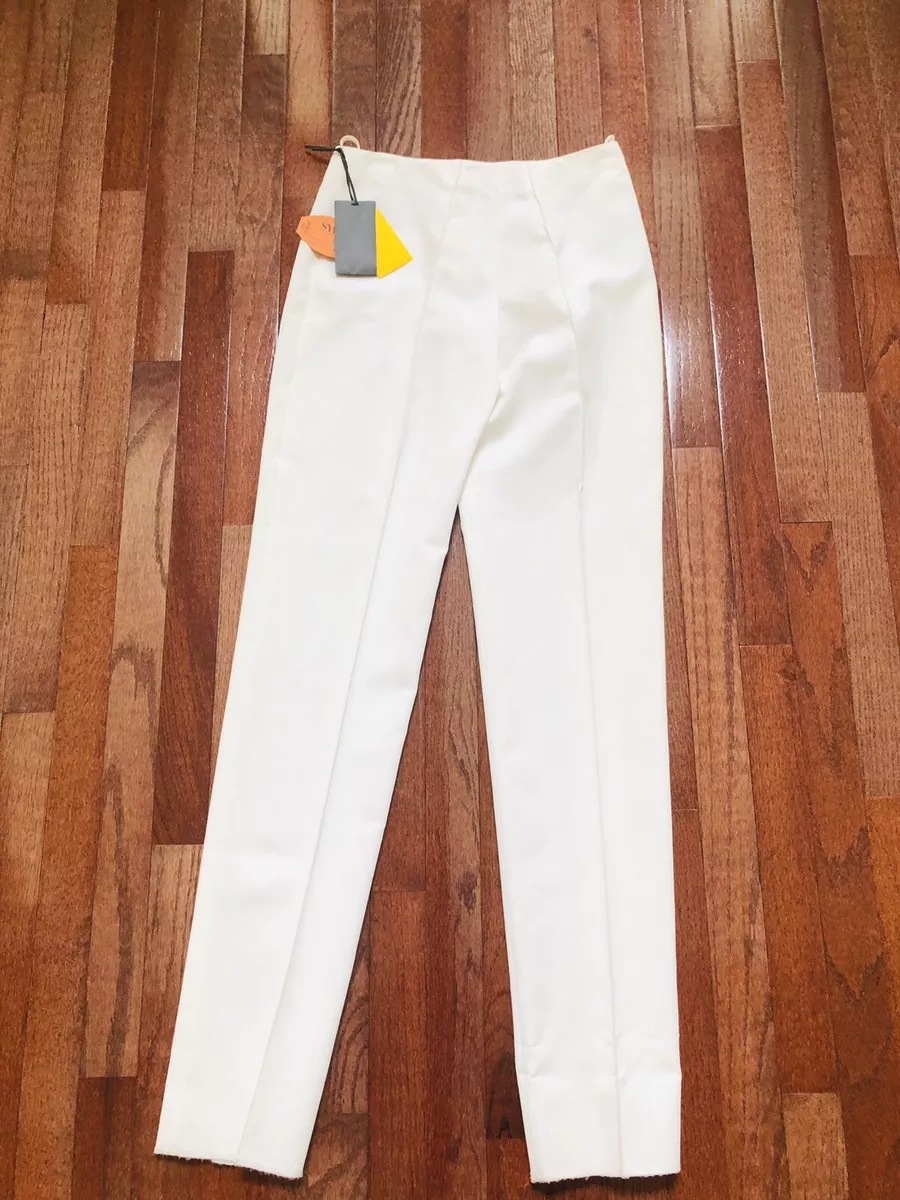 Bagatelle Womens Faux Leather Cropped Straight Leg Pants Size L Cream NWT |  eBay