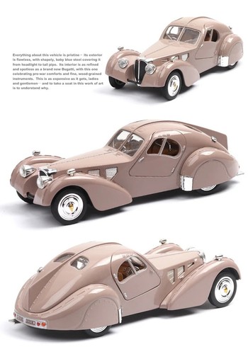 1:28 Bugatti TYPE 57SC Classic Car Diecast Model Simulation Collection Kids Gift - Picture 14 of 18