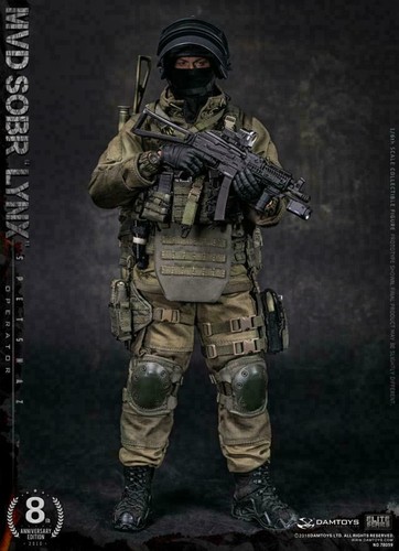 DAMTOYS 78059 1/6 Russian SPETSNAZ MVD-SOBR Bobcat Special Force Soldier Figure - 第 1/6 張圖片