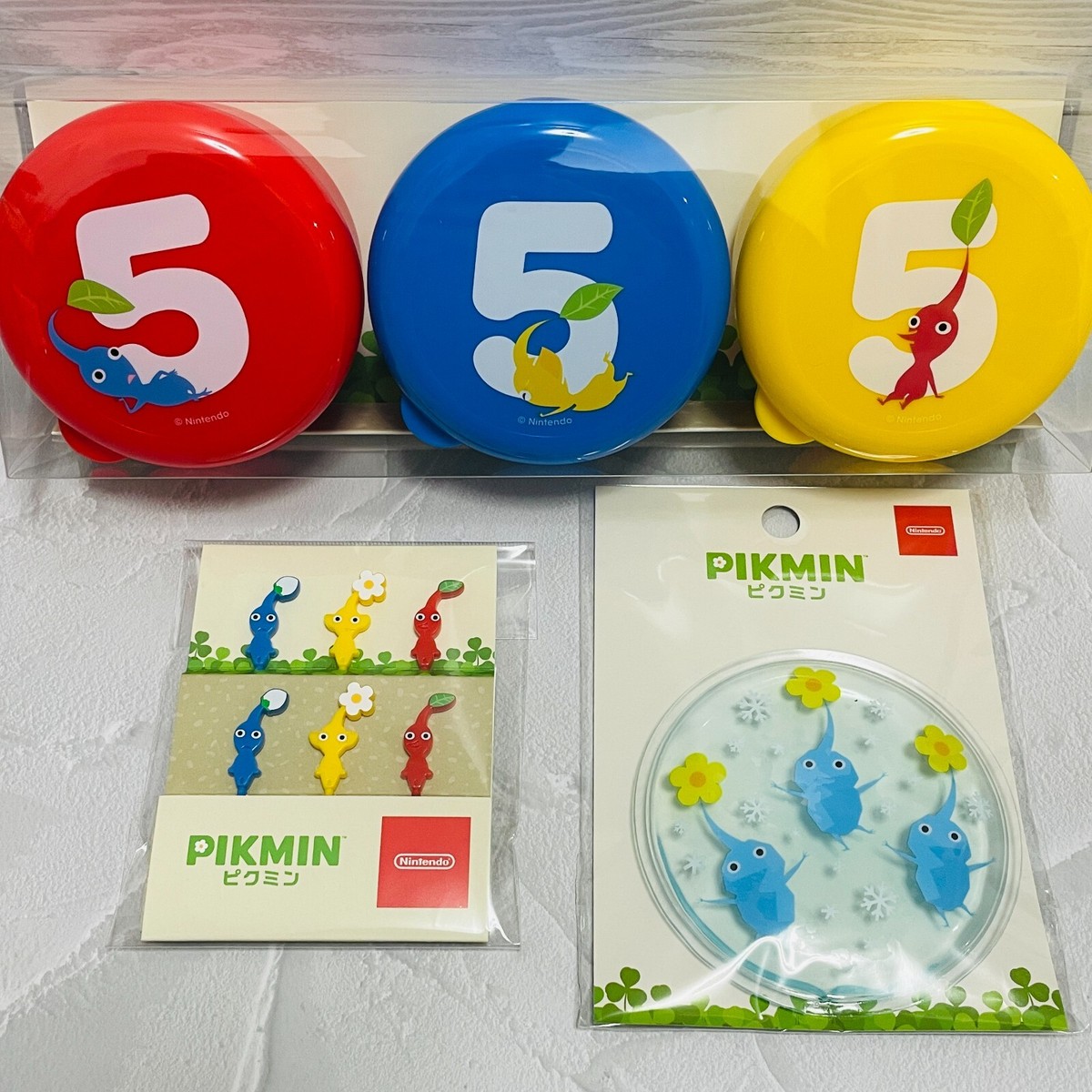 Pikmin Storage Container•Food Picks•ice pack Set of 3 types