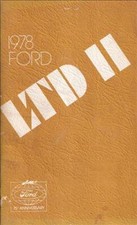 1978 Ford Ranchero And Ltd Ii Owners Manual Original Oem User Guide Book