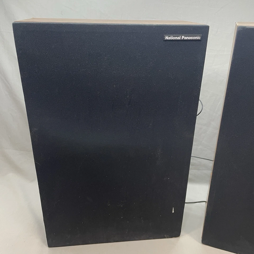 Altoparlanti da scaffale vintage National Panasonic SB-107L in legno testati funzionanti - Immagine 3 di 4