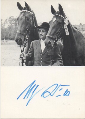 HANS GÜNTER WINKLER   - original signed autograph card 80s Olympics