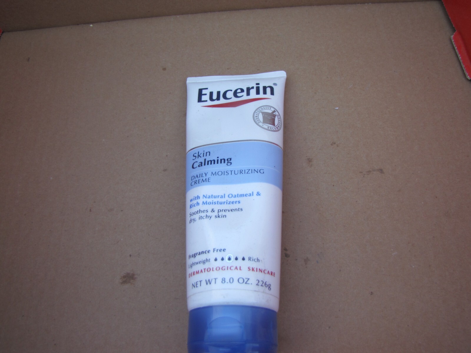 Eucerin Calming Creme Daily Moisturizer 8 oz Frag Free Dry I