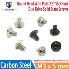 100PCS Computer PC Case HDD SSD Phillips Flat Round Head Repair Mount Screw Bolt