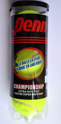 Penn Championship Tennis Balls - 3 Extra Duty Felt Pressurized Tennis Balls NEW