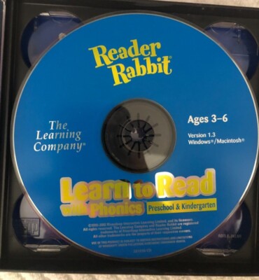 Reader Rabbit: Learn To Read System Preschool-2nd PC MAC Set of 2