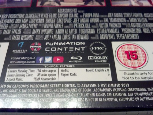 *READ PLS* Street Fighter Assassin's Fist STEELBOOK (Blu-ray UK) REGION B LOCKED - Picture 3 of 12