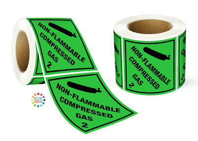 Non Flammable String Class 2 Non Flammable Compressed Gas Hazchem Label Roll (HZC207-LR ...