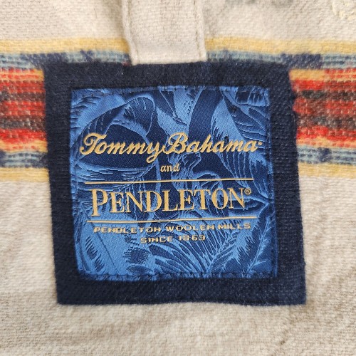 Pendleton × Tommy Bahama Vest Men Sz XXXL 3X Cotton Wool Multi Navy Southwestern - Picture 8 of 10