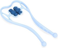 Neckbud Ultimate Neck Massager Roller for Pain Relief Deep Tissue 6 Ball -BLUE