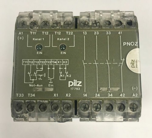 Relais De Sécurité PILZ PZE5 4S/1Ö - 24V DC, 4 Contacts Sécurité + 1 Auxiliaire - Occasion Testé