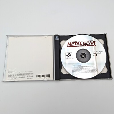 Metal Gear Solid + Manual - PC CD-ROM - Konami - MGS - VERY RARE