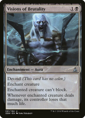 4 Visions of Brutality 4x x4 - NM - Oath of the Gatewatch - SPARROW MAGIC mtg