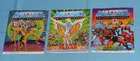 vintage HE-MAN heman MOTU COMIC BROCHURE lot x3 Masters of the Universe