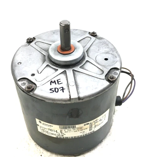 GE 5KCP39KFAB14S Condenser Motor X70370551010 1/5HP 200/230V 825RPM used #ME507