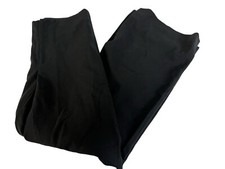 Ralph Lauren Black Label Womens Straight Midrise Flat Black Wool Pants Size 2