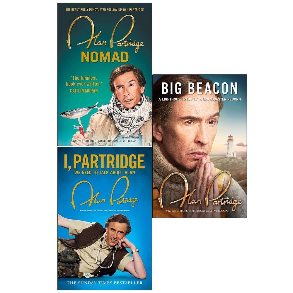 Alan Partridge Collection 3 Books Set Big Beacon, Nomad, I,Partridge