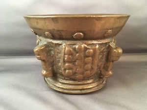 EARLY ANTIQUE BRONZE MORTAR