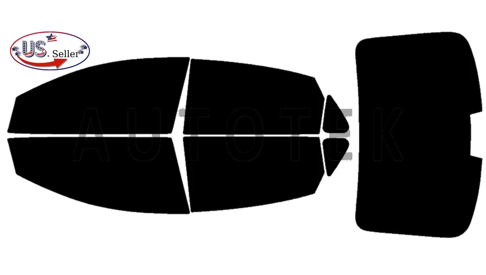 Película premium precortada para ventanas laterales cualquier tono de tinte para Nissan Sentra 2013-2019 Foto 2 de 4