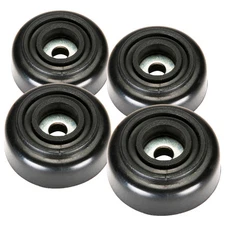 Four Pack Penn Elcom F1633 Rubber Cabinet Foot 1.125" Dia. x 0.5" H Heavy-duty