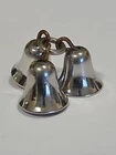 Sterling Silver ~ Three Bells Charm ~ With Clappers ~They RING! ~ VINTAGE