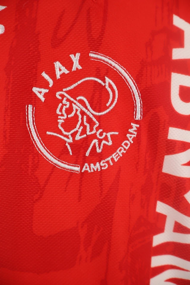 UMBRO AJAX N 9 MAGLIA CALCIO UOMO Tg XL SOCCER T-SHIRT JERSEY VINTAGE SPORT - Immagine 3 di 4