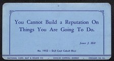 Proverb National Card & Mat Salesman Sample Card c1955 