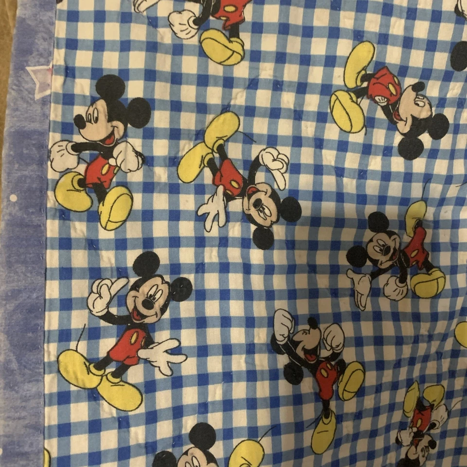 Manta Cuna Acolchada Bebé Disney De Colección Mickey Mouse-reversible Foto 4 de 4