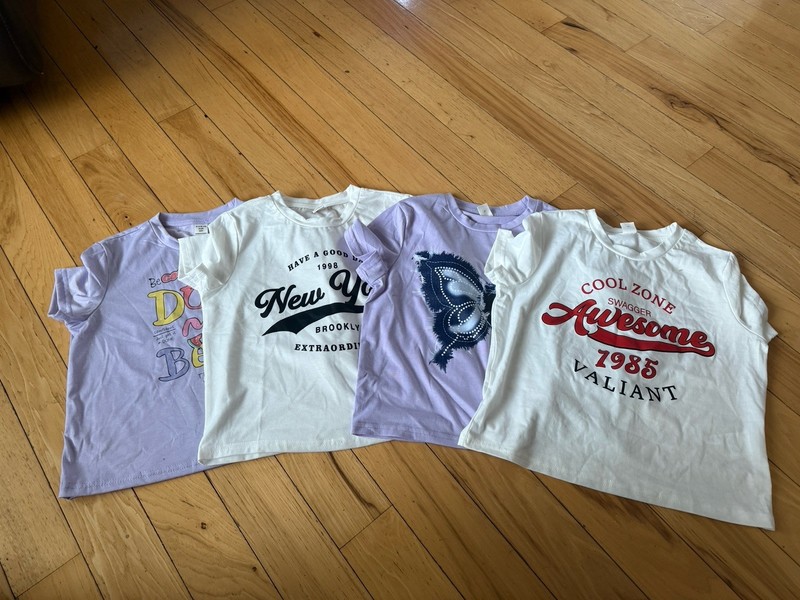 4 Girls T Shirts Size 10 SHEIN New