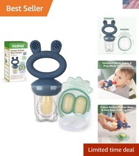 Baby Fruit Food Feeder Mini Freezer Nibble Tray Combo, Breastmilk Popsicle ...