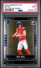 2024 Panini Donruss Optic - 2014 Retro Series Bo Nix #6 (RC) PSA 9