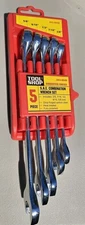 Tool Shop Brand 5 Pc S.A.E. Combination Wrench Set
