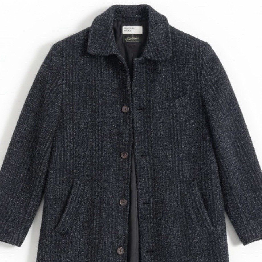 Blue UNIVERSAL WORKS Subalpino Alpaca Wool Long Top Car Swing Coat Overcoat S View 3