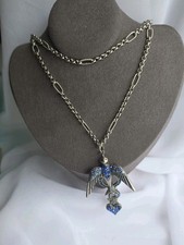 Mariana Blue Crystals Bird And Charms 34 Neck...