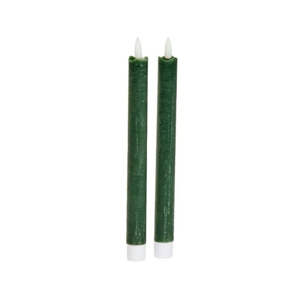 Cream Flameless LED Table Candles Battery Operated Faux Flame 25cm Set 2 - Image 2