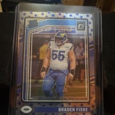 2024 Panini Donruss Optic Rated Rookie Stars Parallel Braden Fiske Rams #210