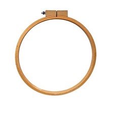 Vintage Embroidery Cross Stitch Quilting Hoop 14" Wingnut Close Round Wood