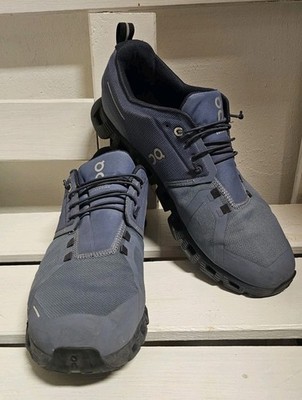On Cloud Waterproof Gr.47 Herren-Schuhe On Running  Blau Sneakers Textil