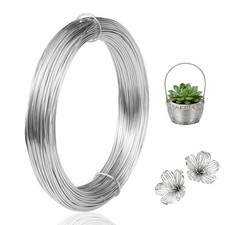 18 Gauge Craft Wire, 99 Feet 1mm Floral Wire Bendable for Jewelry Silver
