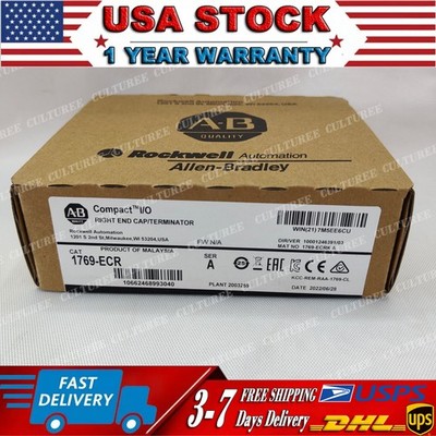 1PCS NEW Allen Bradley 1769-ECR Compact I/O RIGHT END CAP/TERMINATOR