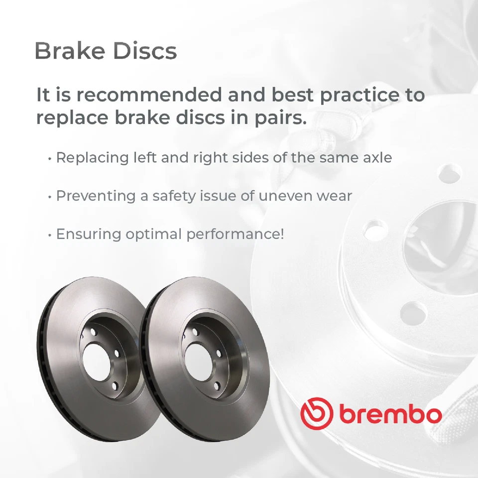 2x Brake Discs Pair Vented fits MAZDA CX3 DK 2.0 Front 2015 on 295mm Set Brembo - Image 4 of 4