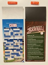 MLB 2026 CHICAGO CUBS  SCHEDULE  (9" X 3 1/2") TEAMS, DATES & TIMES - NEW